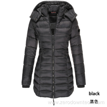 Women long winter jacket coat